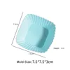 Sky Blue Square Muffin Cup Mold