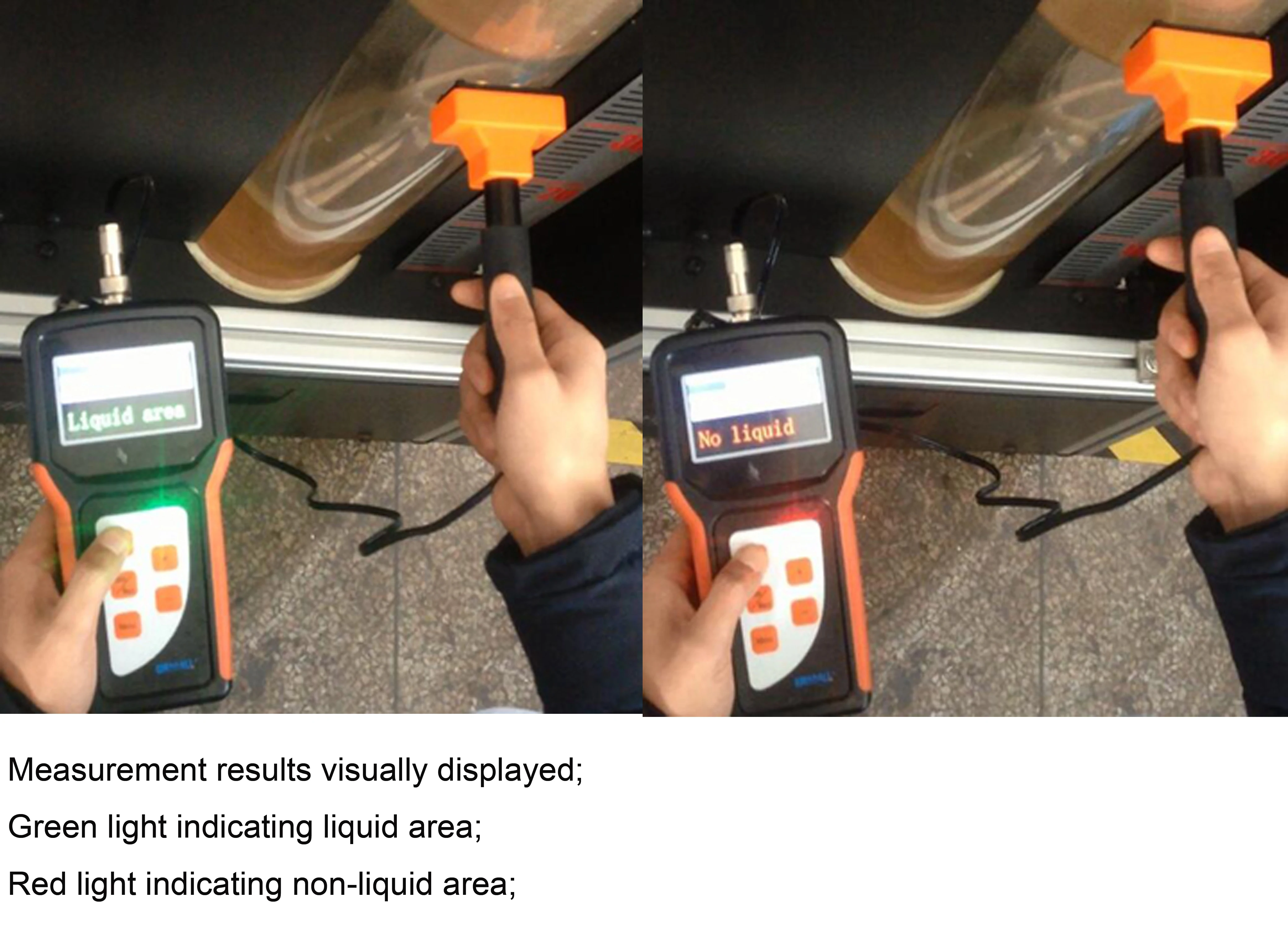 Handheld Portable Ultrasonic Liquid Level Indicator for Measuring Oil Fuel Tanks