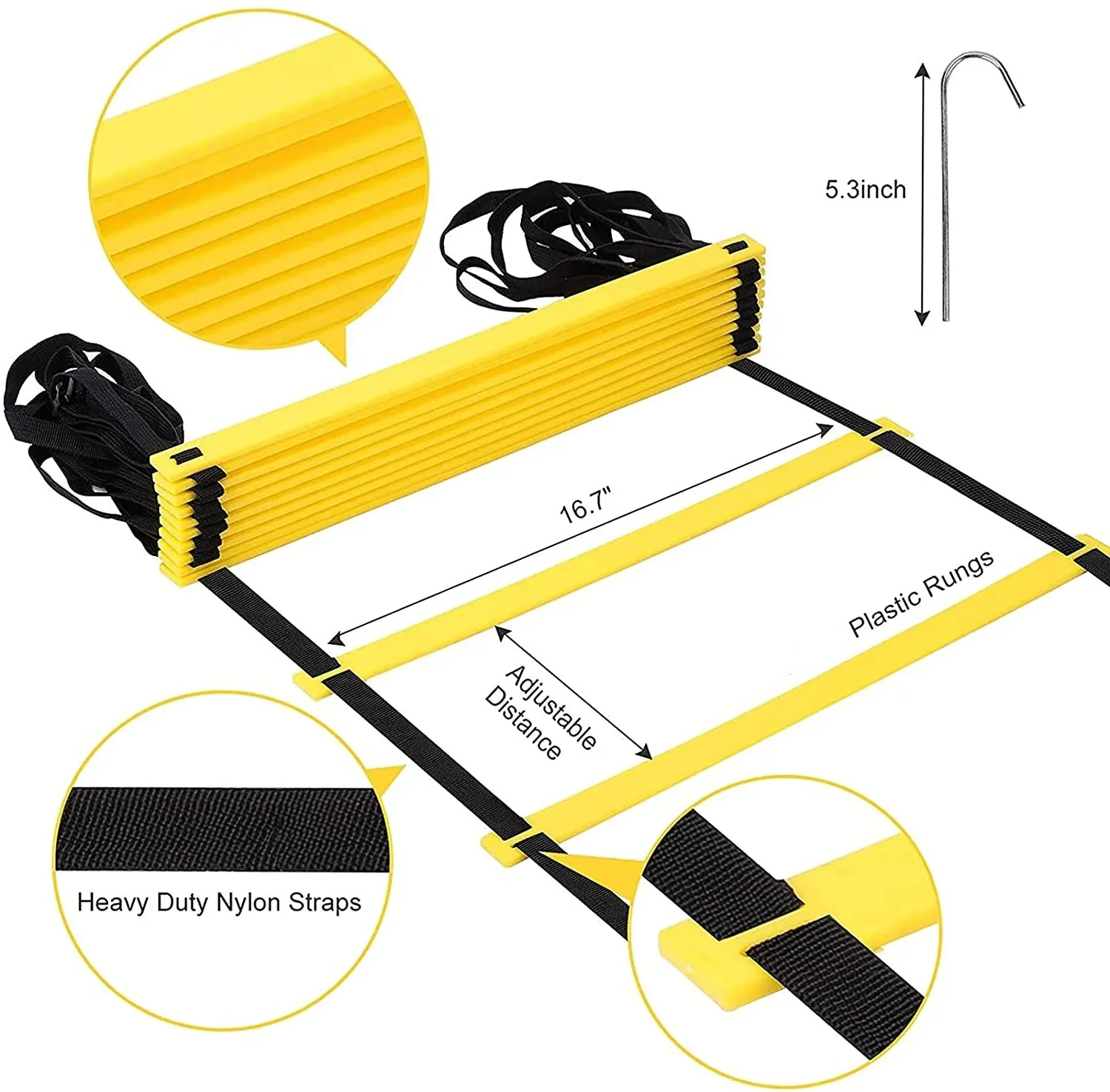 Yiwu Wholesale Football Soccer Sport Speed Agility Ladder Training