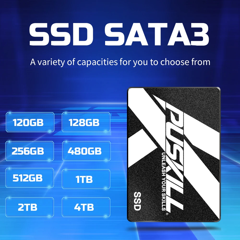 【SSD 1TB】PUSKILL SATA SSD PUSKILL SATA3 SSD 1TB 2TB 256GB 240GB 2.5 Internal Hard