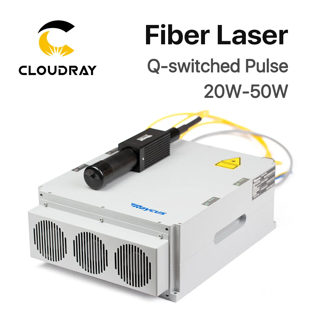 Cloudray Raycus Fiber Laser Source 20W 30W QS Overseas Version for Laser Engraver