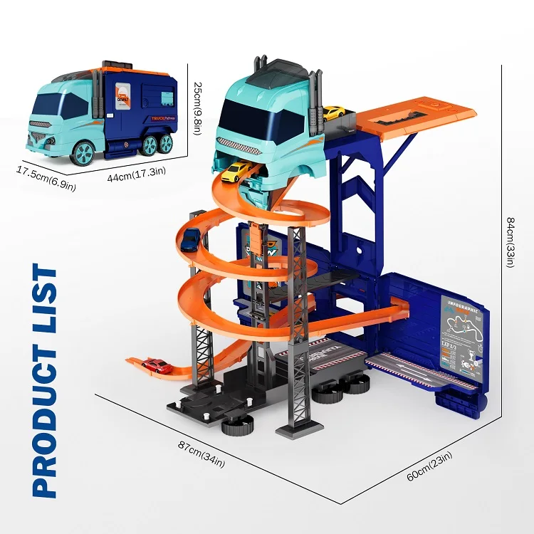 Toy Factory Best Selling Construction Diecast Metal Alloy Small Car Carrier Friction Vehicles Toy Truck for Kids