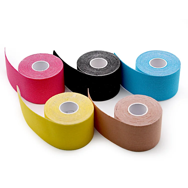 {Бесплатный образец} 5 см x м кинезиологическая лента спортивная много цветов на