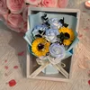 ghiaccio tritato rosa blu girasole