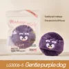 Plush powder puff-gentle purple dog