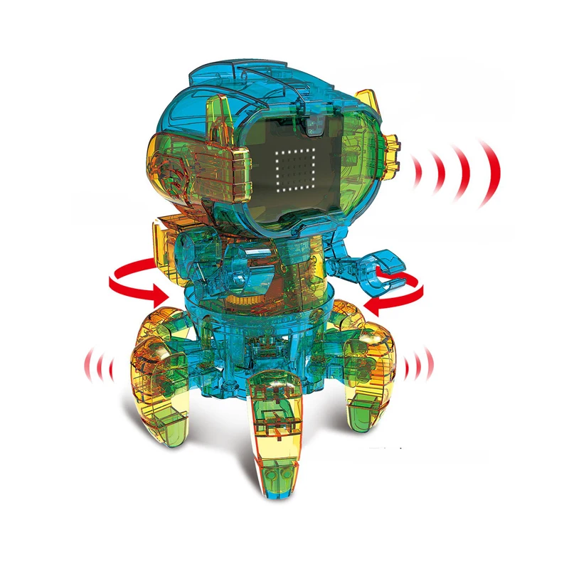 Multifunction DIY Assemble App Control Induction Robot Solar Dancing Robotic Toys