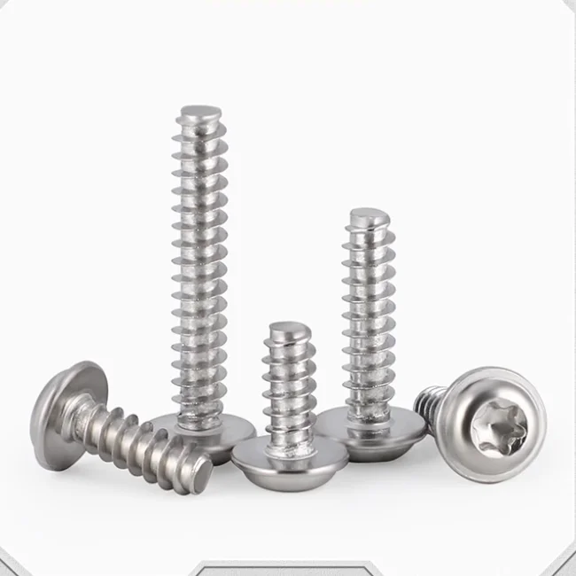 product finely processed stainless steel or zinc plated pan torx head with collar thread forming self tapping screw-63