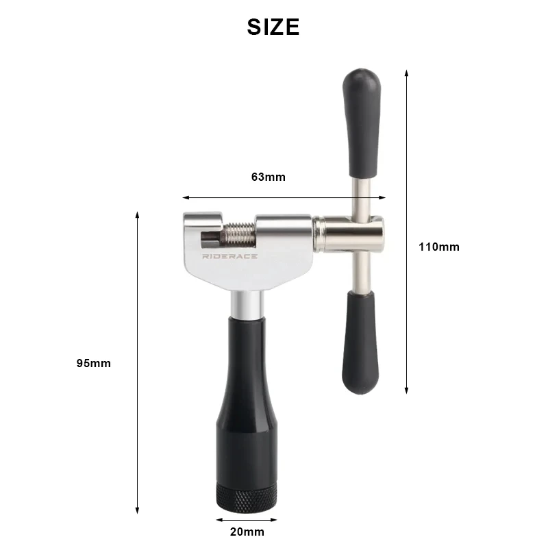 Riderace Bike Chain Remover Cutter Changeable Thimble MTB Road Bicycle Chain Pin Remover Chain Saw Splitter Cutter Repair Tool