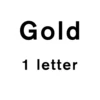 Gold letter
