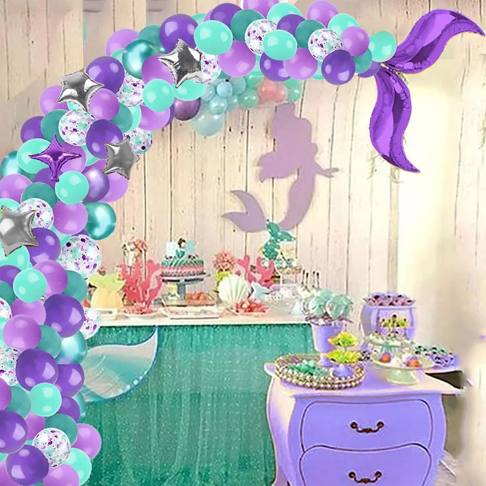 海の下のマーメイドパーティー用品パーティーバルーンガーランドセット海のプールパーティーの装飾 Buy 人魚の尾バルーン花輪 マーメイドシャワー バルーンアーチのための マリンパーティーの装飾 Product On Alibaba Com