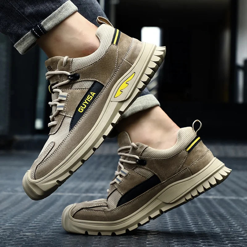 Zapatos de Seguridad Industrial GUYISA para Soldador, Calzado de Trabajo  Antiescalduras con Puntera de Acero