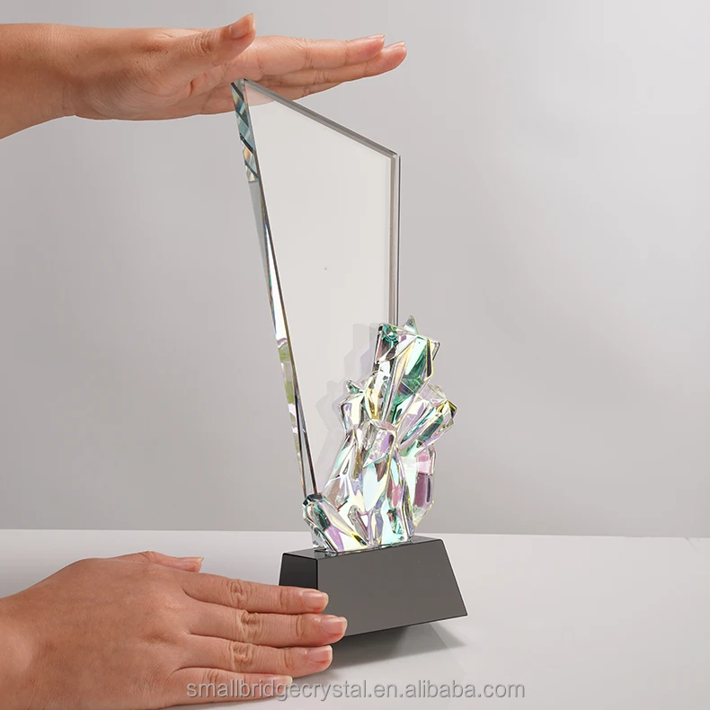 Factory Direct New Blank Crystal Glass Trophy Awards for Welcome Gifts to Travel Agencies manufacture