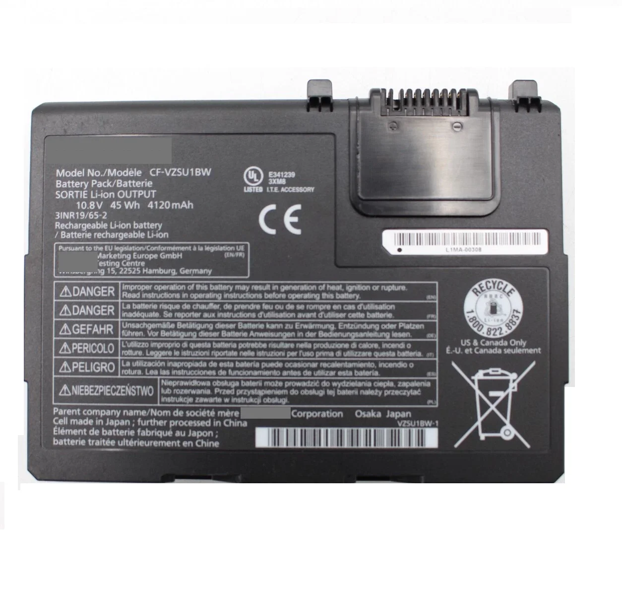 Replacement CF-VZSU1BW Battery for Panasonic ToughBook CF-33