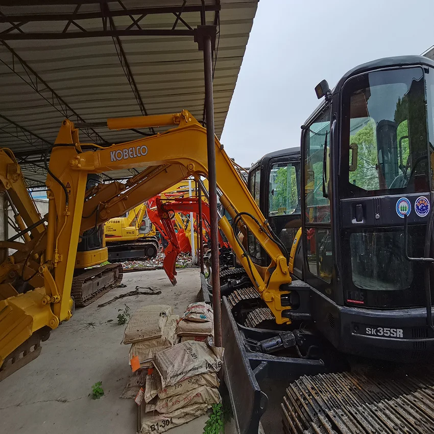 Second Hand Hydraulic Crawler Excavator Kobelco SK35Sr  3.5 Ton With Low Price and High Quality Ready to Go Stock Fast Shipping