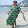 Abito verde tie-dye