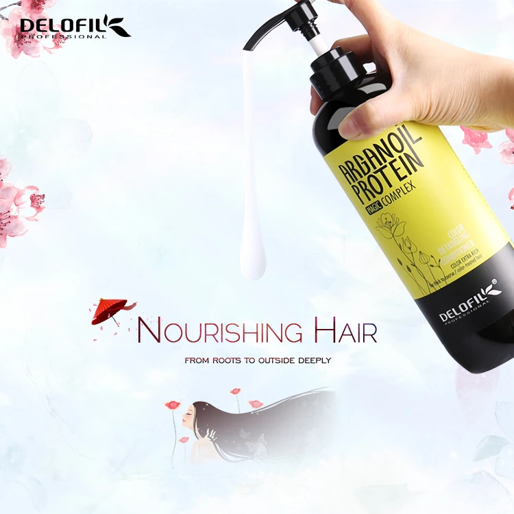 DELOFIL Color Detangling Deep Hydrating Conditioner Moisture Argan Oil Hair Conditioner for Daily Use
