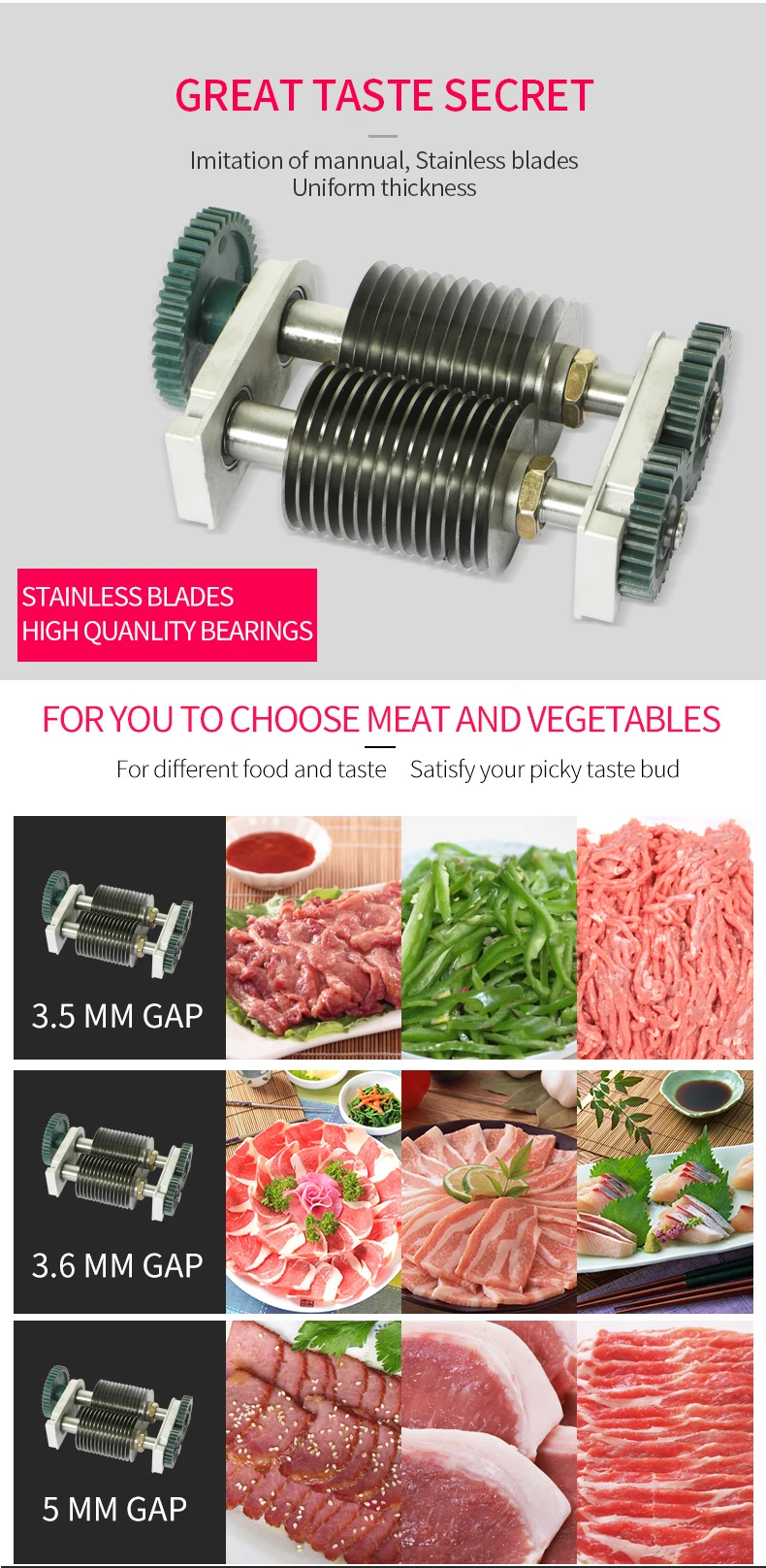 All-in-One Homemade Meat Cutting Machine for Restaurant and Farm Processes Meat Into Strips Cubes Dices Slices (New Used)