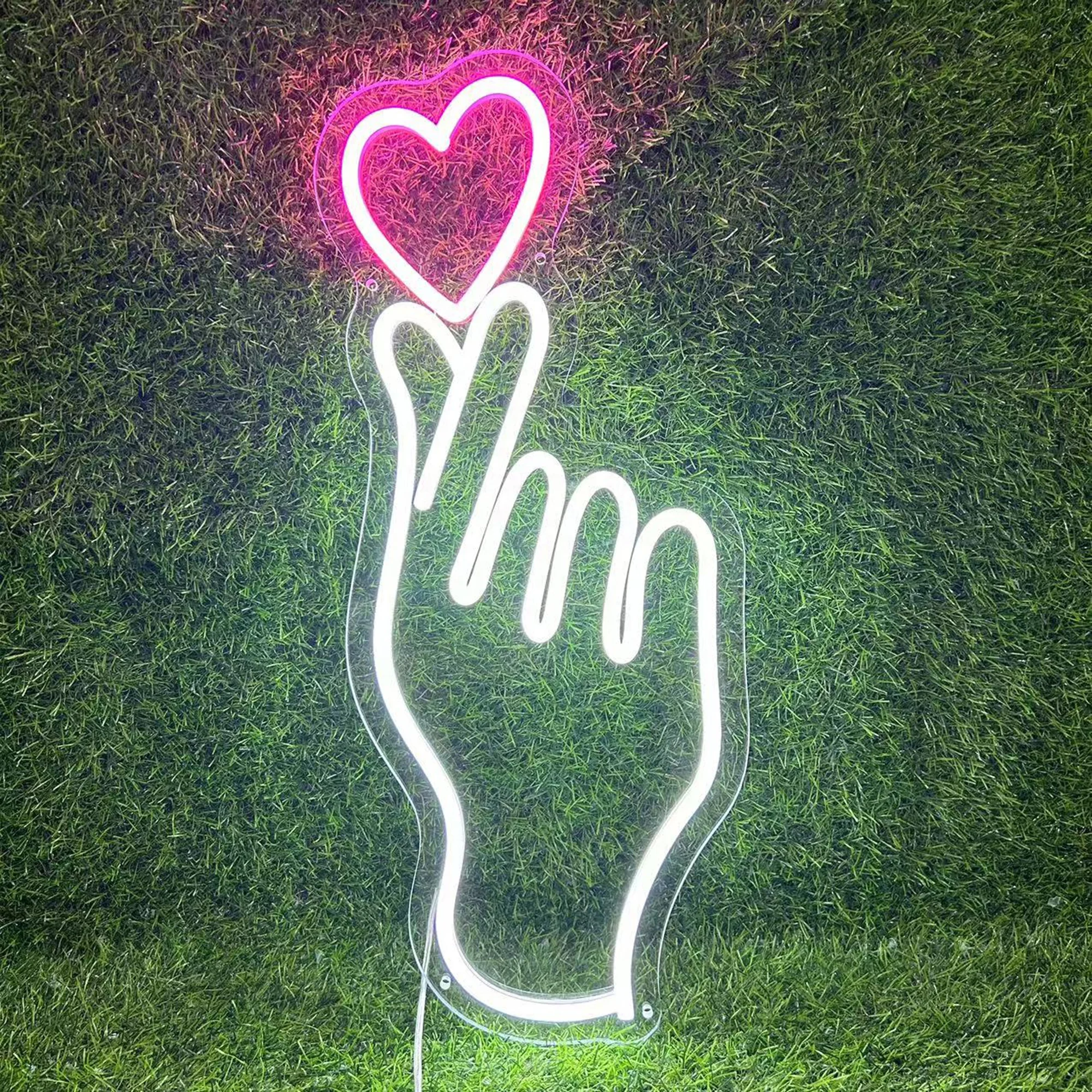 ネオンサインライト落下ネオンサインライト壁装飾用ビジネスフィンガー