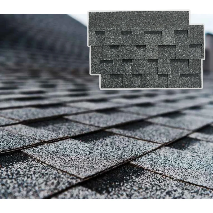 Modern Style Colorful Roof Tiles Waterproof Windproof Shingle Laminated Asphalt Roofing Shingles for Hotel Resort