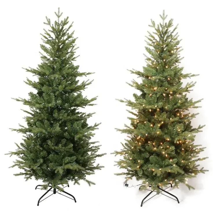 2023 New Model Pre Lit Led Lights Christmas Commercial Tree Pe Pvc ...