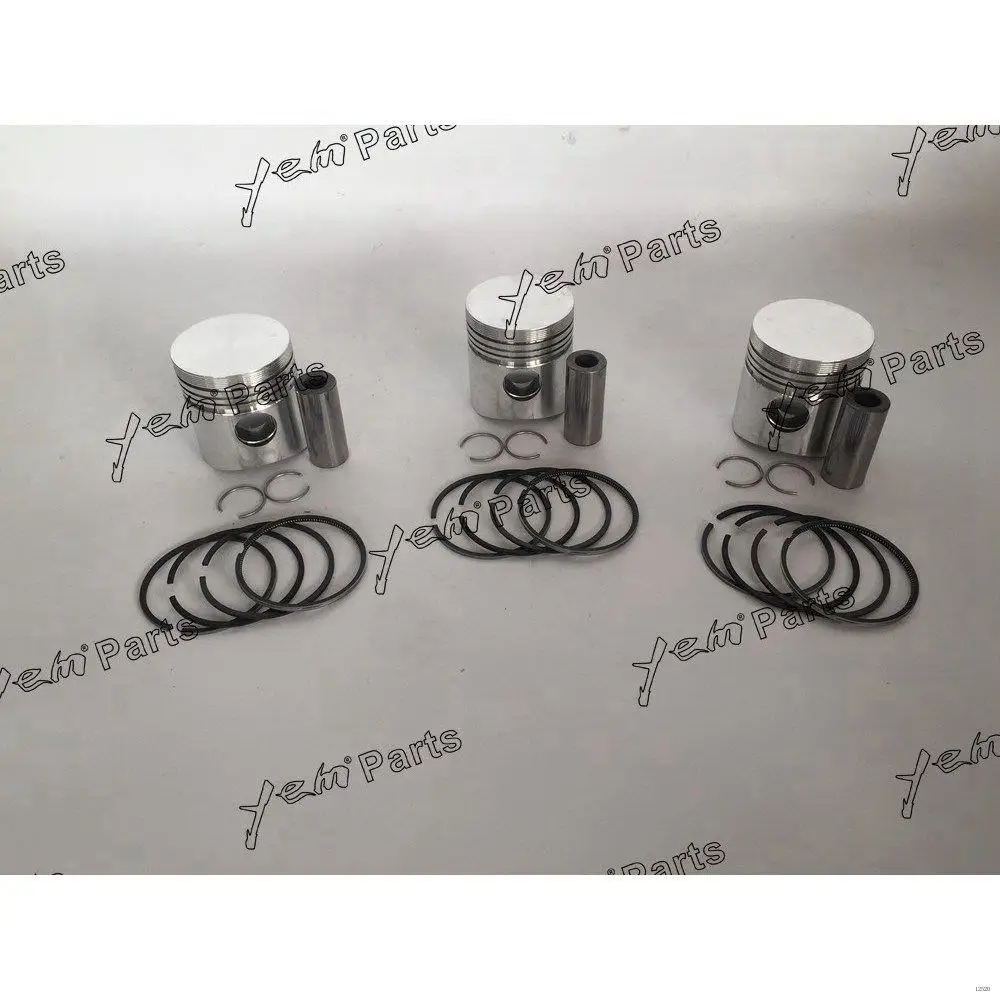 Engine Piston With Cylinder Piston Rings Fit for Yanmar 3T84 Tractor Excavator Mowers Engine Repair Parts Kit