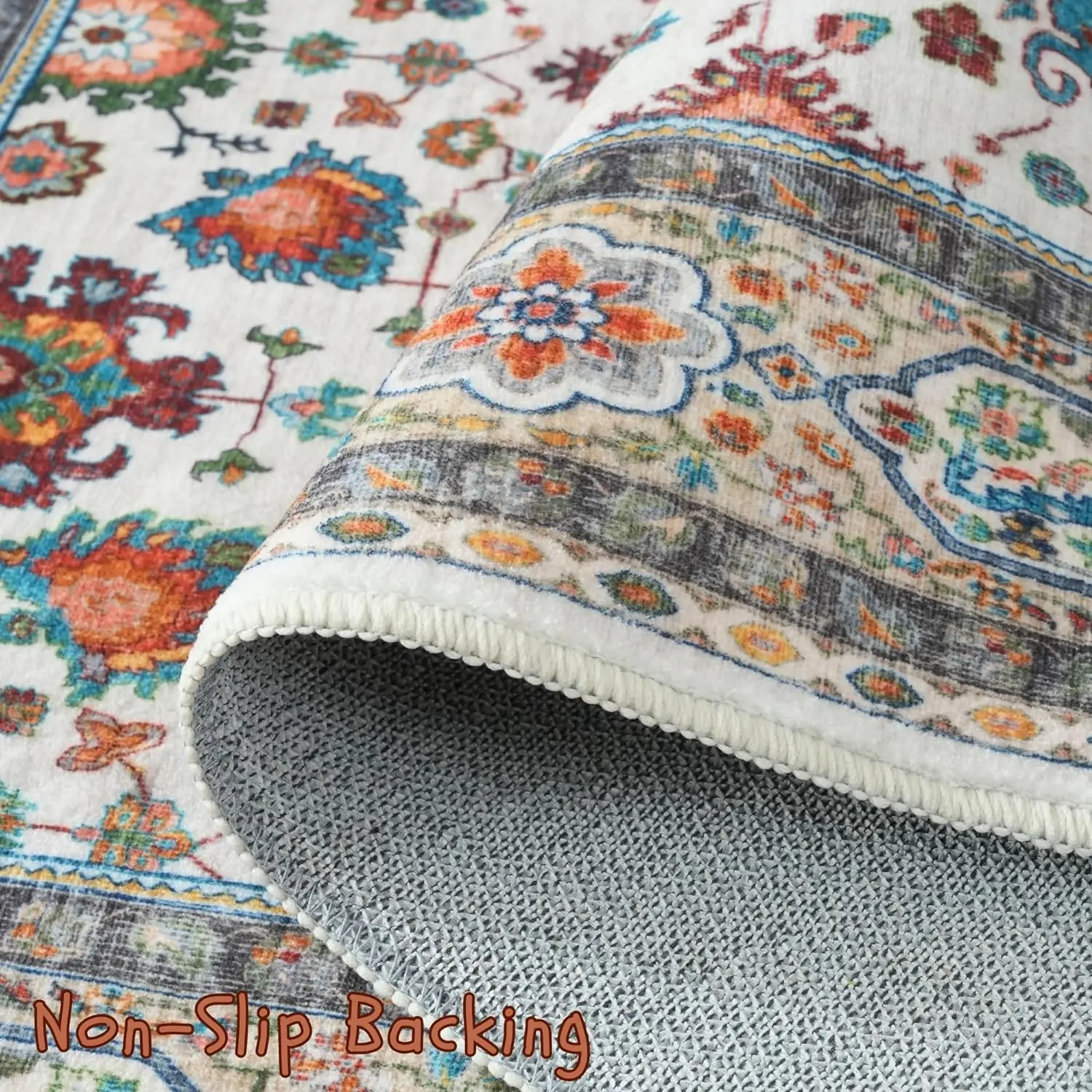 Custom  Runner Rug for Hallways Kitchen Runner Rug Non Slip 2'x 6' Washable Runner Rugs with Rubber Backing Soft Carpet