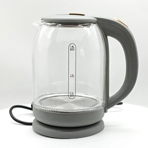 Modern Appliances 1.8L Electric Kettle Teapot Automatic Power off High Borosilicate Transparent Glass Kettle for Home
