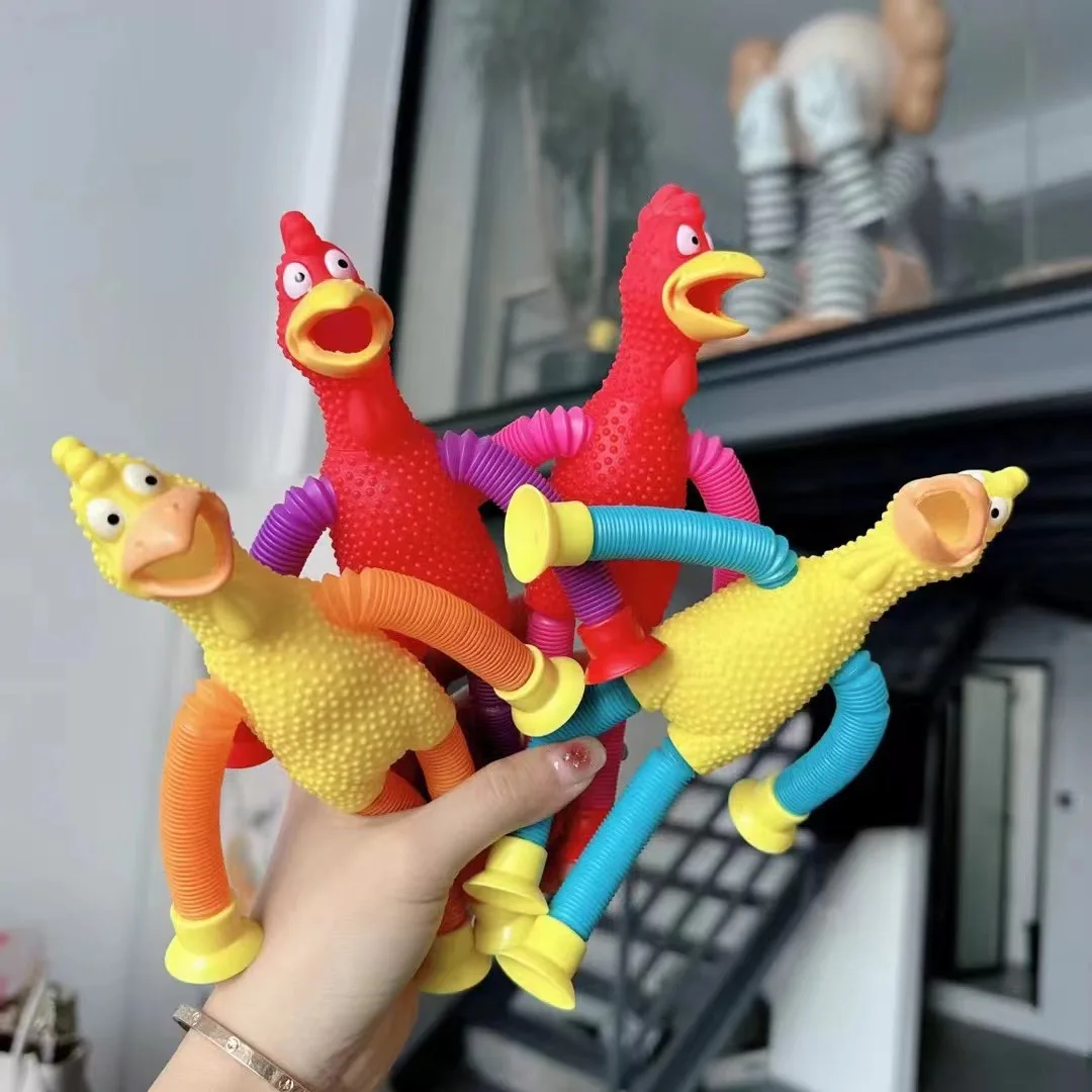 Juguete Alienígena Telescópico Con Ventosa | Tubo Elástico Antiestrés Para Niños | Juguete Sensorial De Formas Locas