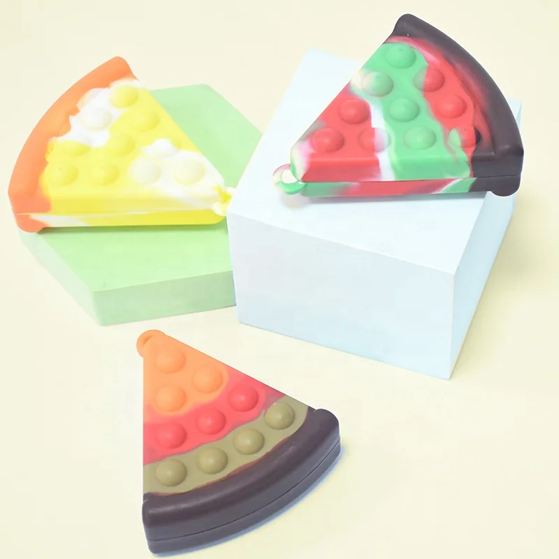 Силиконовая пузырьковая игрушка-антистресс для пиццы C сенсорные игрушки-непоседы детей и взрослых снятие стресса силиконовая сжимаемая игрушка