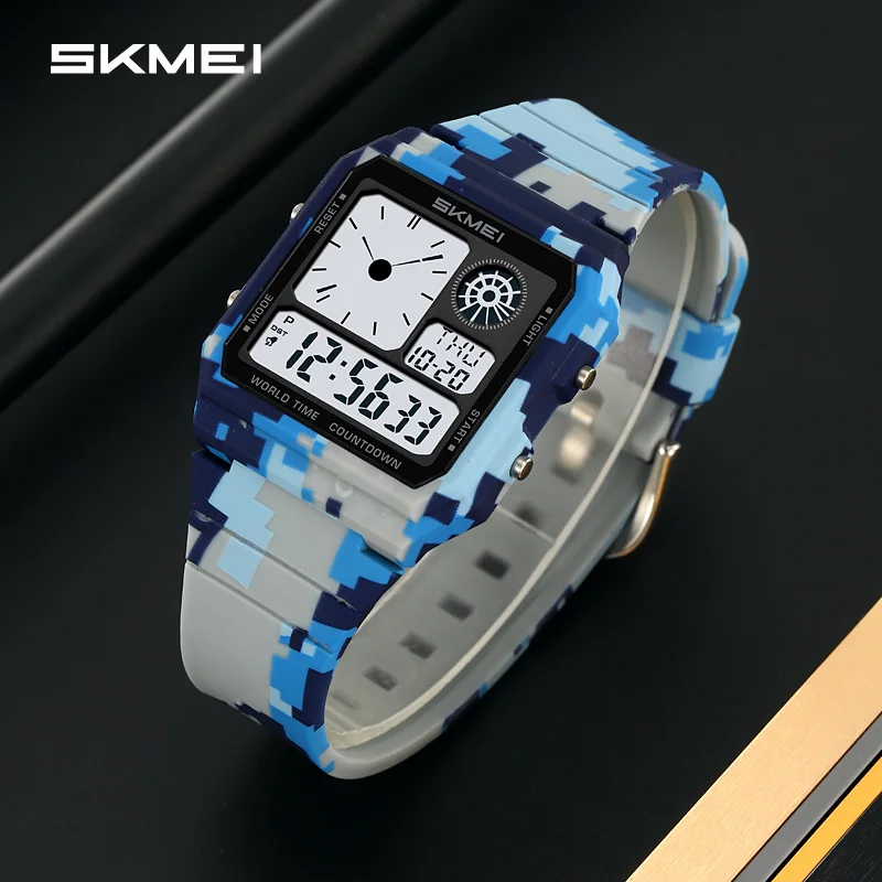 Skmei 2347 Luxury Personalised Men Digital Watch Low Price PU Strap Water  Resist Multifunction Character Sports Wrist Watch