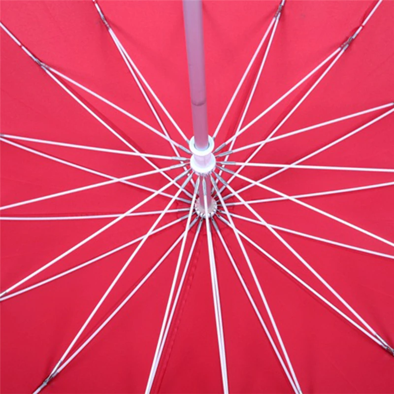 High Quality Red Color Women Wedding Heart Shape Umbrella