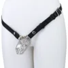 FRRK-318A L size curved ring silver cage+belt