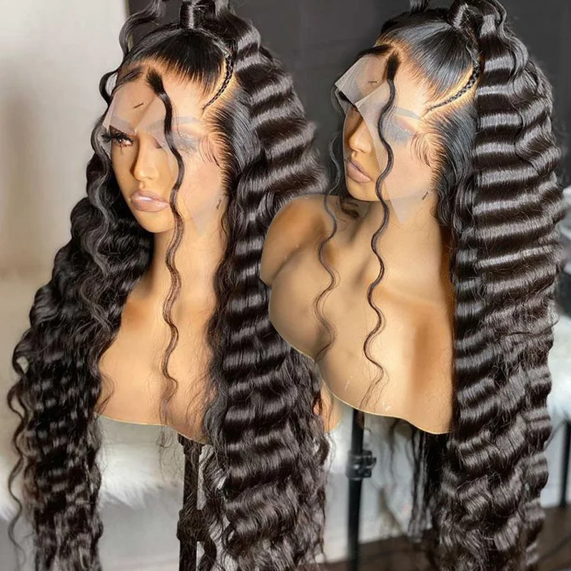 13x6 Pre Plucked Full Lace Frontal Wigs For Black Women Deep Curly 360 Lace Frontal Wig Vendor Transparent Hd Lace Front Wigs Buy Lace Front Wigs Wigs For Black Women Lace Frontal Wig Product on