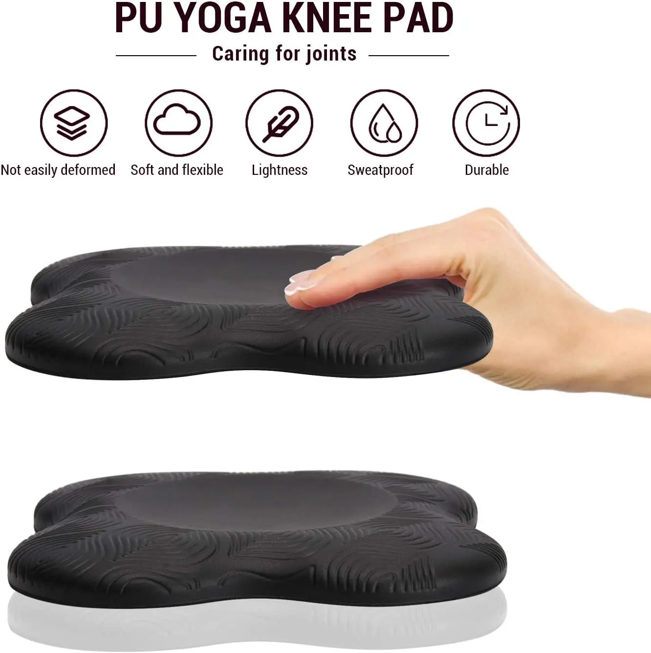 Thickness Cushion PU Yoga Pilates Kneeling Pad Soft Anti-slip Durable for product detail 3