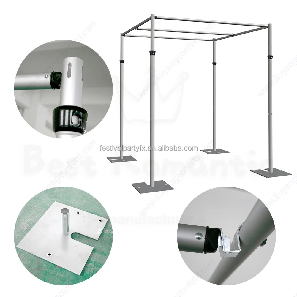 Adjustable Exhibition Booth Pipe And Drape Backdrop Stand Outdoors
