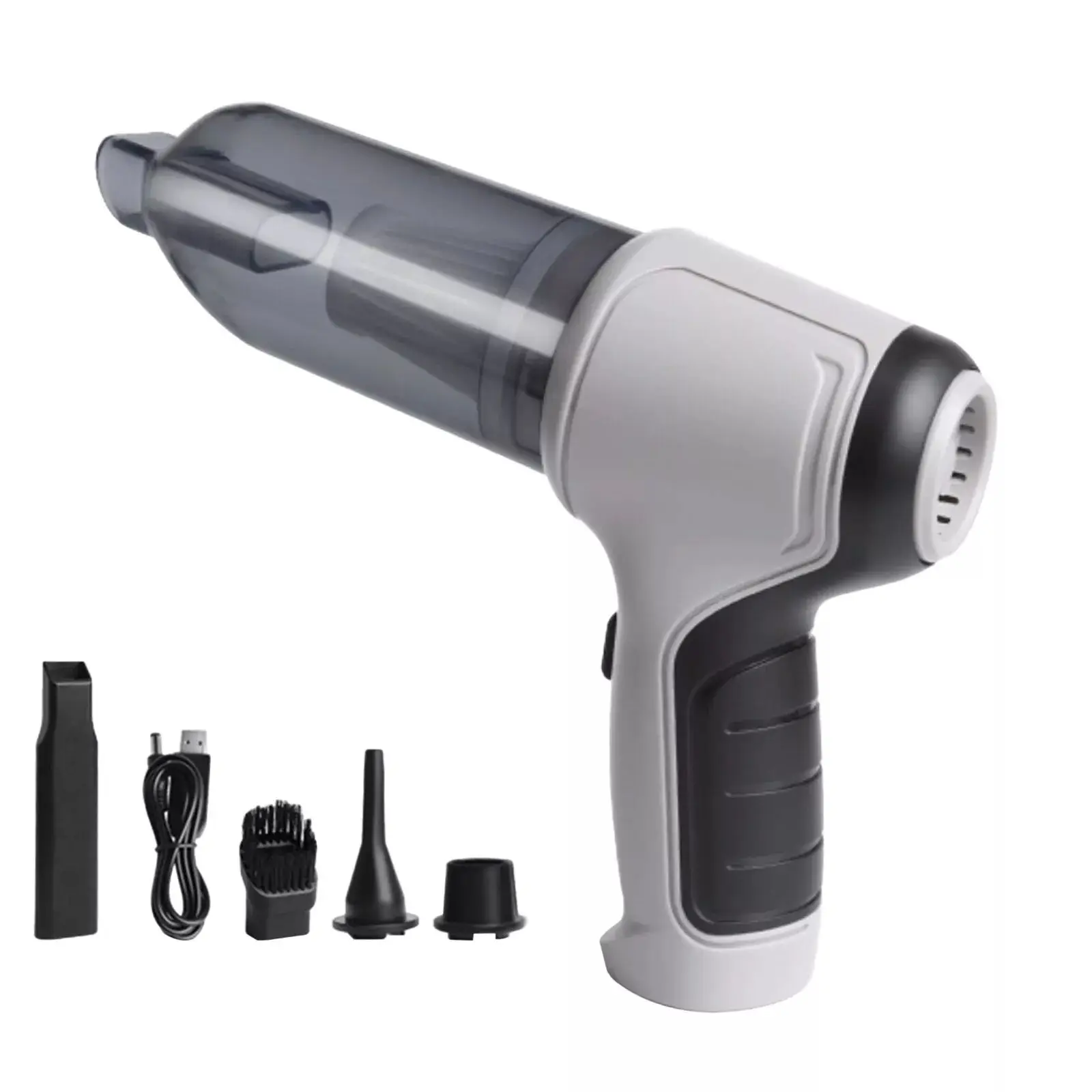 TENGWUDZ Aspirateur Voiture Sans Fil 3 En 1 120W - Puissant, Portable, Souffleur & Rechargeable Pour Voiture, Maison, Bureau
