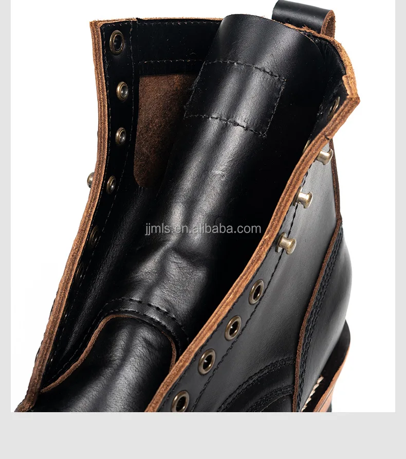 2024 Highend Goodyear Welt Boots Leather Outsole Zipper Goodyear Boot