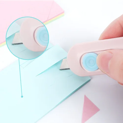 Customized Kawaii Cute Keychain Safe Colorful Cutter Utility Knife