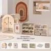 Casa da gioco+Tavola+Cerchio+Rack+Libreria+Tappetino in PU da 4 cm