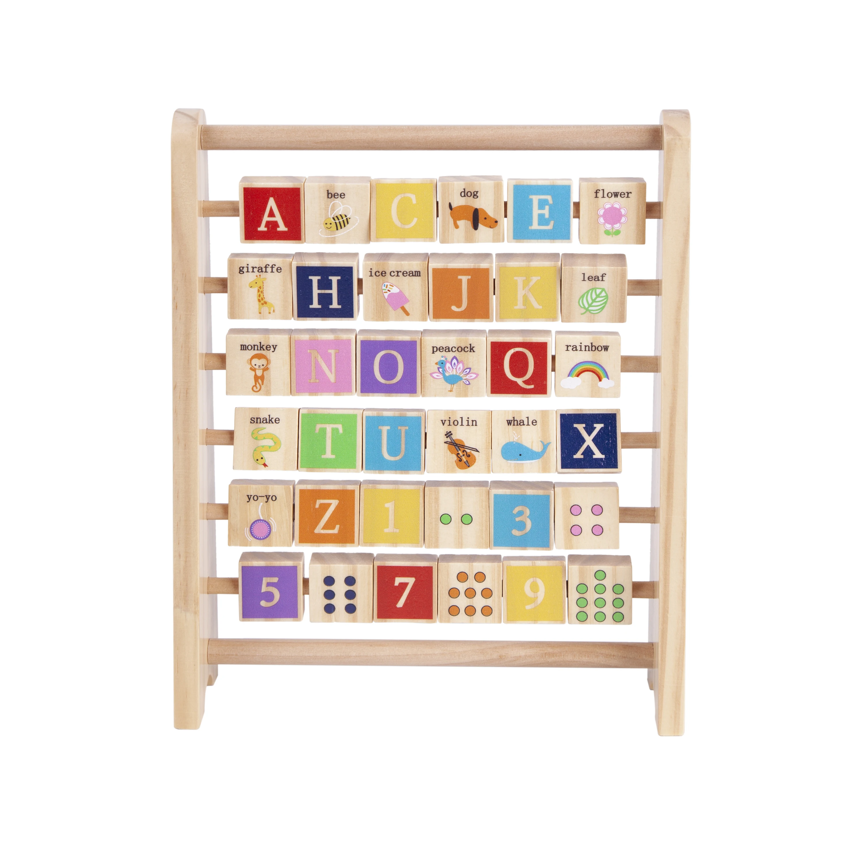 Пользовательские Классический Мир Детская развивающая деревянная математическая игрушка Монтессори ABC-123 счеты бусины в наличии