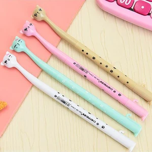 Black Glitter Gel Pen for Student/Office Neutral Kitten Can Stand 0.5mm Writing Width Prize for Plastic Pen Stationery Store