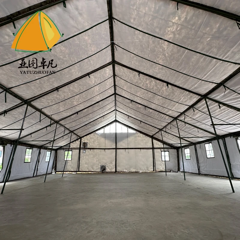Tactical Tarpaulin Camping Command Canvas Flame Retardant Tent Outdoor Barracks