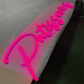 Custom Barbie Colorful Logo Business Indoor Outdoor Acrylic Letters Electronic Signs 3d Channel Letter Sign Acrylic Neon Sign