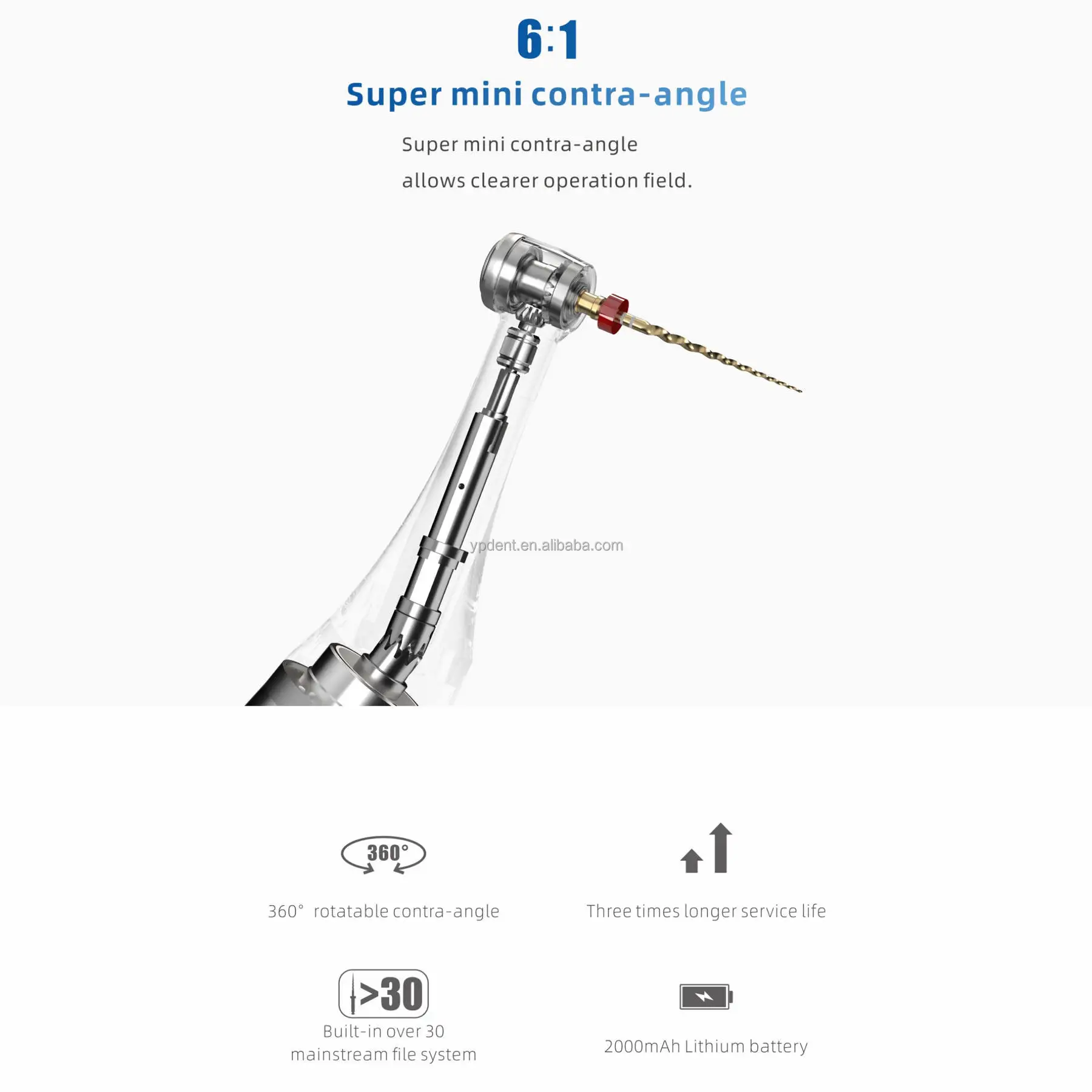 Woodpecker Endo Smart+ Cordless Endo Rotary Motor Dental Bruless Root