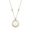 Round half drill box necklace-empty box