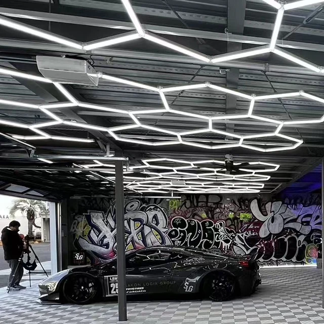 High Lightnesstakenow Pro Led Handheld Inspection Hexagon Panel Hex Led Ceiling Wall Detailing Studio Poshing Workshop Light