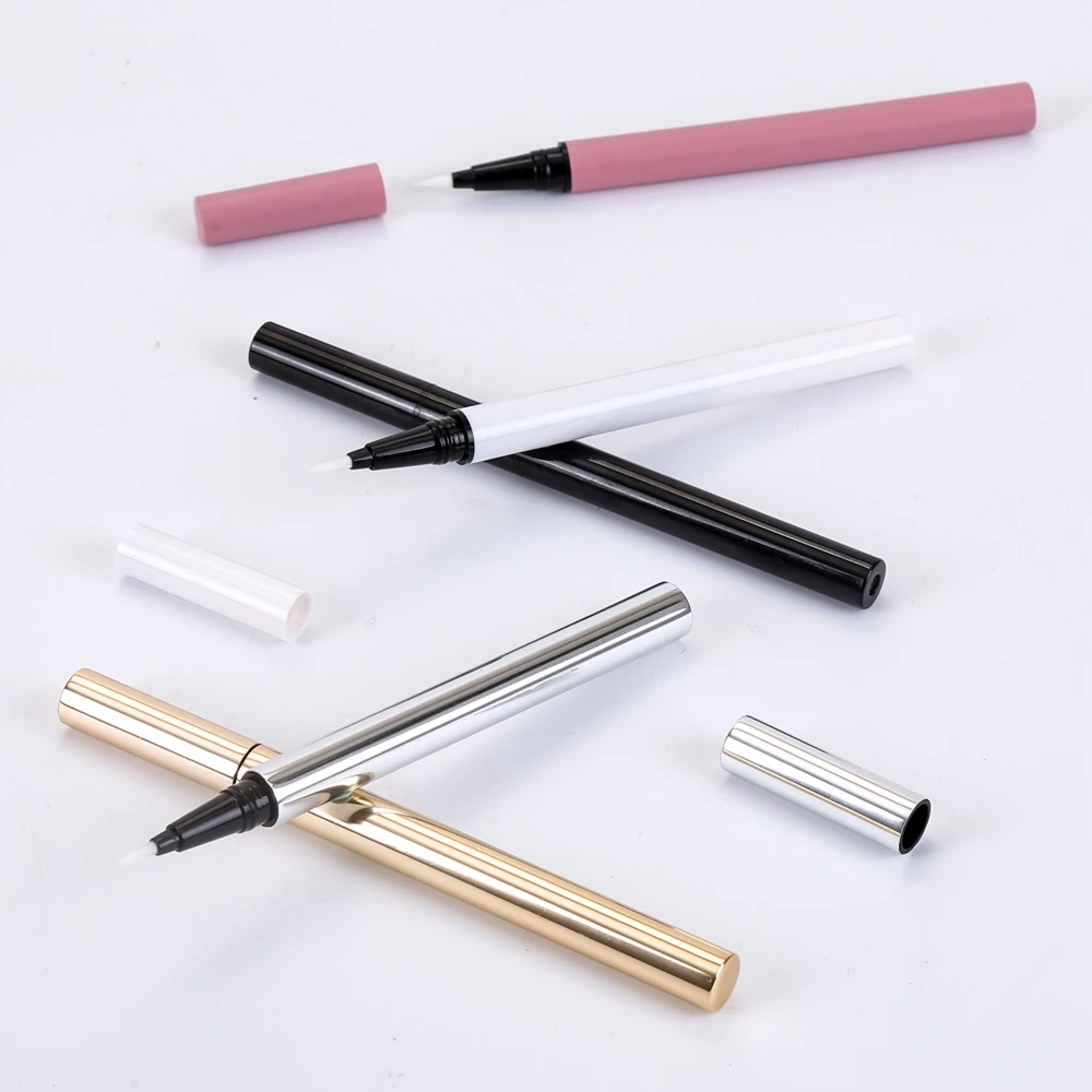 Free Sample Eyeliner Pen Private Label 0.5ml Empty Eyeliner Pencil Tube Container Packaging With Brush