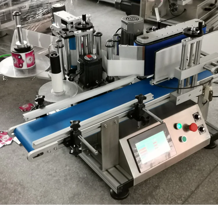 Desktop Cosmetics Round Jar Labeling Machine factory