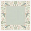 Non-slip Noise Reduction Shock Absorbent Ivory Green Peacock