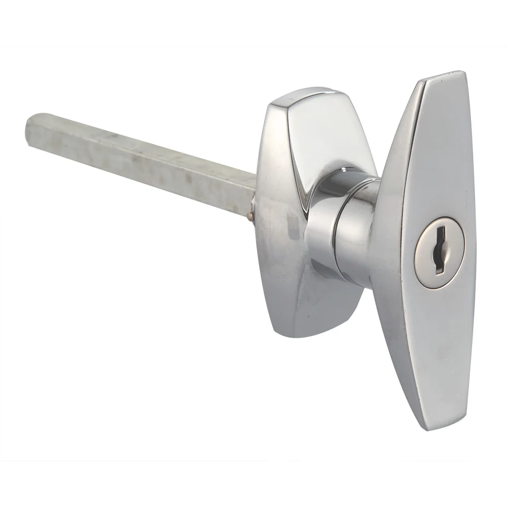 High Security Barn Door Handle Garage Door Handle With Lock Locking T-handle With Keys supplier